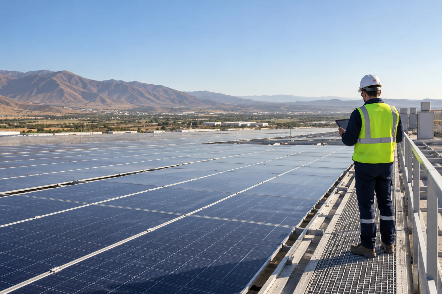 Instalación solar fotovoltaica ilustrativa